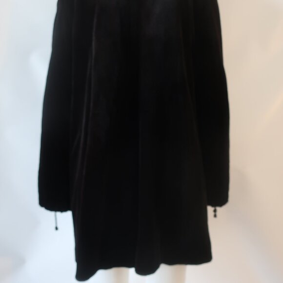 Womens Christie Brothers Black Sheered Mink Jacket L - Picture 8 of 14